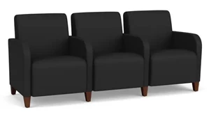 Sofas Lesro Polyurethane 3 Seat Sofa with Center Arms