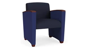 Club & Lounge Chairs Lesro Guest Chair, Upholstered Seat, Back and Arms