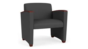 Lobby & Guest Chairs - Wood Lesro Polyurethane Oversize Guest Chair