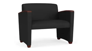 Lobby & Guest Chairs - Wood Lesro Polyurethane Bariatric Chair