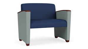 Lobby & Guest Chairs - Wood Lesro Bariatric Chair, Upholstered Seat, Back and Arms