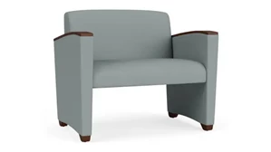 Lobby & Guest Chairs - Wood Lesro Polyurethane Bariatric Chair
