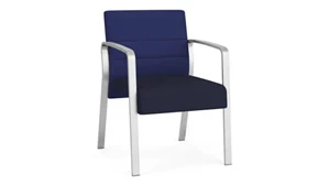 Lobby & Guest Chairs - Metal Lesro Guest Chair, Upholstered Seat, Upholstered Back