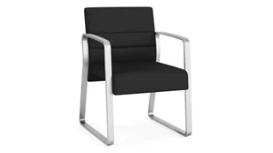 Lobby & Guest Chairs - Metal Lesro Polyurethane Guest Chair Sled Base