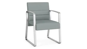 Lobby & Guest Chairs - Metal Lesro Polyurethane Guest Chair Sled Base