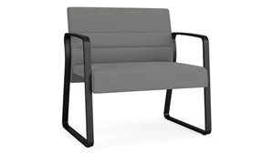 Lobby & Guest Chairs - Metal Lesro Fransee Guest Chair with Sled Base