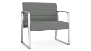 Lobby & Guest Chairs - Metal Lesro Guest Chair with Sled Base