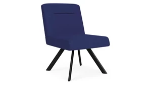 Lobby & Guest Chairs - Metal Lesro Armless Guest Chair Upholstered Seat and Back