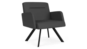 Lobby & Guest Chairs - Metal Lesro Bariatric Guest Chair Polyurethane Oval Leg Frame