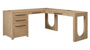 L Shaped Desks Martin Furniture L-Shape Pedestal Desk