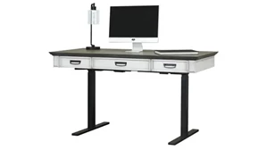 Standing Desks - Electronically Adjustable Martin Furniture 60in W Sit / Stand Desk