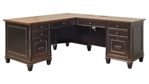 Wood Veneer Desks Martin Furniture 70in W Right Hand Facing L-Shaped Desk