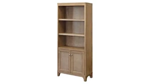 Standard Bookcases Martin Furniture Bookcase with Doors - Fully Assembled