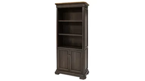 Standard Bookcases Martin Furniture Executive Bookcase with Doors