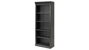 Standard Bookcases Martin Furniture Traditional Wood Open Bookcase, Fully Assembled