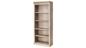 Standard Bookcases Martin Furniture Traditional Wood Open Bookcase, Fully Assembled