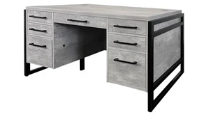 Stand-Alone Double Pedestal Desks Martin Furniture Double Pedestal Executive Desk