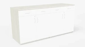 Storage Credenzas WFB Designs 72in W x 24in D x 36in H Two-Tone Buffet Credenza