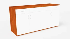 Storage Credenzas WFB Designs 72in W x 24in D x 36in H Two-Tone Buffet Credenza