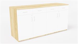 Storage Credenzas WFB Designs 72in W x 24in D x 36in H Two-Tone Buffet Credenza