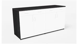 Storage Credenzas WFB Designs 72in W x 24in D x 36in H Two-Tone Buffet Credenza