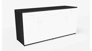 Storage Credenzas WFB Designs 72in W x 24in D x 36in H Two-Tone Buffet Credenza