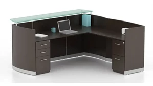 Reception Desks - L Shaped Mayline Office Furniture L Shaped Reception Desk