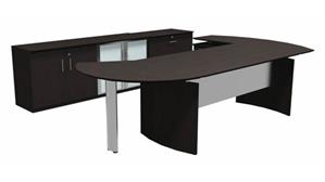 Office Suites Mayline Office Furniture 72" Desk with Return and Additional Storage