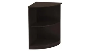 Low Bookcases Mayline Office Furniture 2 Shelf Quarter Round Bookcase