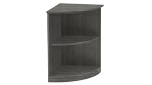 Low Bookcases Mayline Office Furniture 2 Shelf Quarter Round Bookcase