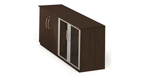 Storage Credenzas Mayline Office Furniture Low Wall Cabinet with Doors