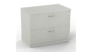 Lateral File Cabinets Mayline Ball-Bearing Lateral File Cabinet 36in W x 20in D x 30in H with 2 Drawers