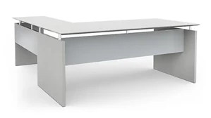 L Shaped Desk Shells Mayline Office Furniture 63in x 84in Reversible L-Desk