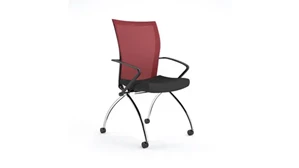 Nesting Chairs Mayline Office Furniture Valore High Back Chair with Arms