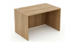 Stand-Alone Desk Shells NDI Office Furniture Desk 48in x 24in Straight Front with Laminate Modesty Panel