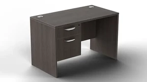 Stand-Alone Single Pedestal Desks WFB Designs 45in x 24in Single Hanging Pedestal Desk