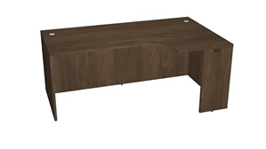 Stand-Alone Desk Shells WFB Designs 72in W x 30in D  Desk Shell with Extended Corner