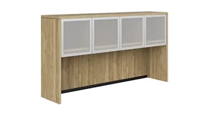 Desk Hutches WFB Designs 60in W Hutch with 4 Glass Doors