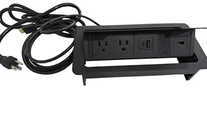 Table Parts & Components WFB Designs Conference Table Power Module HDMI with AC Outlets and Grommets