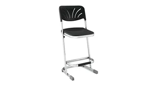 Drafting Stools National Public Seating 24in Stool with Blow Molded Seat and Back