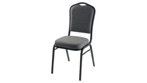 Stackable Meeting Chairs National Public Seating Fabric Padded Stack Chair
