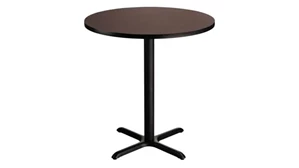 Cafeteria Tables National Public Seating Round Cafe Table with X-Base 36in Height 36in