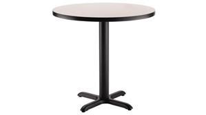 Cafeteria Tables National Public Seating 48in Round x 30in H - X Base Café Table