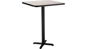 Cafeteria Tables National Public Seating 36in Square x 42in H - X Base Café Table