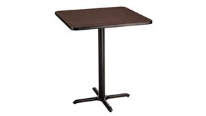Cafeteria Tables National Public Seating 36in Square Café Table, X Base, 42in Height