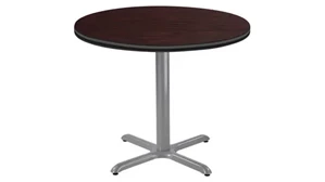 Cafeteria Tables National Public Seating 36in Round Café Table with X Base, 30in Height