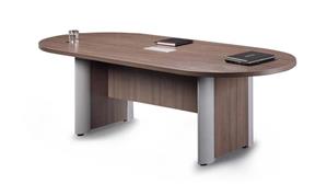 Conference Tables Office Source 12ft Racetrack Elliptical Base Conference Table with Metal Accents