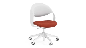 Conference Room Chairs PBD Furniture White Loop Mid Back Office Chair