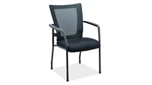 Stackable Meeting Chairs PBD Furniture Mesh Back Stacking Chair