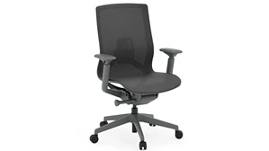 Ergonomic Task Chairs PBD Furniture Atlas II Adjustable Arm Mid Back Task Chair